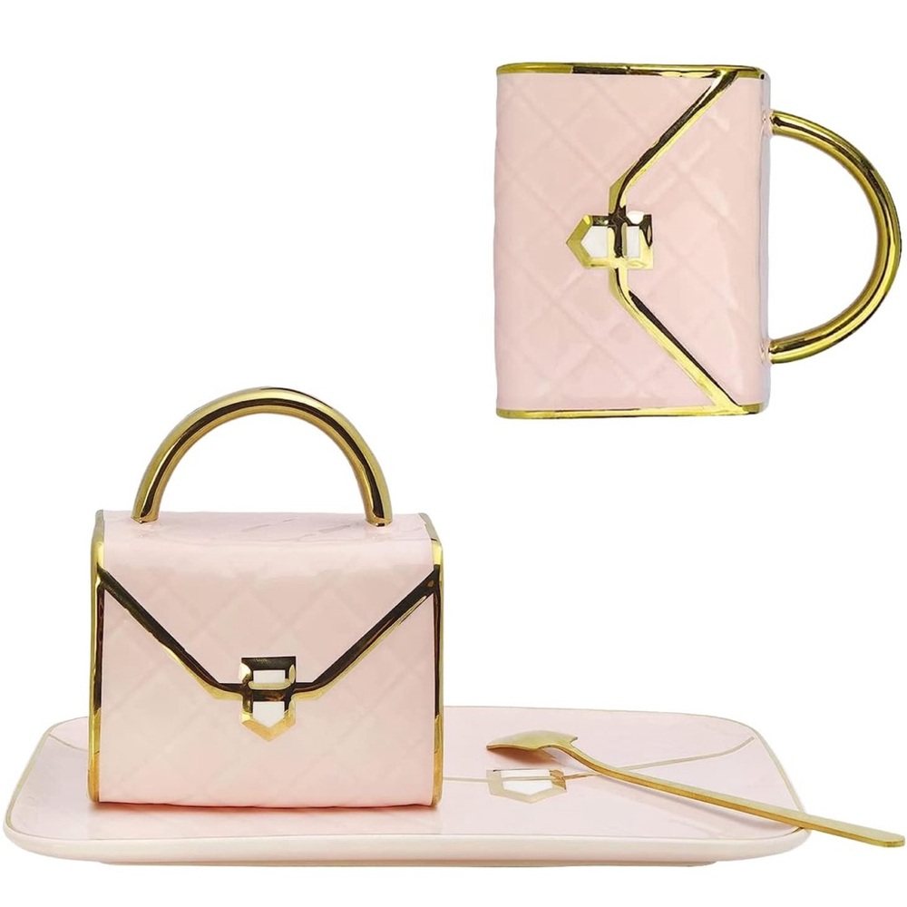 NEW! Unique purse tea set 🫖👛